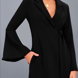 Long sleeve blazer dress